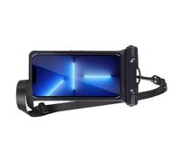 HUANGING Custodia impermeabile per telefono sensibile al tocco supporto per telefono 16 15 14 13 e più IPX8 sacchetto asciutto spiaggia essenziale colore opzionale nero