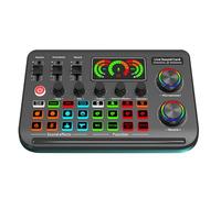 HUANGING F999 Live Sound Card Voice Changer Trasmissione uditiva Digitale Conversione Vocale Lossless Per Cantare