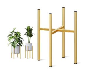 HUANGING Forte supporto per piante, carico massimo 120 sovrani, rivestimento a prova di ossidazione, per grandi ciotole in ceramica all'interno, supporto per piani di metà secolo