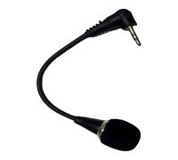 HUANGING Microfono esterno da 3,5 mm per PC portatile Telefono Doppio canale Stereo Sound Streaming 3.5 Metallo Mic