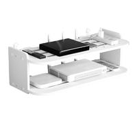 HUANGING Moderno scaffale da parete salvaspazio per camera da letto in legno progettato per il posizionamento del router