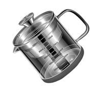 HUANGING Pentole di grande capacità per cucinare e friggere l'alto barattolo di stoccaggio di vetro borosilicato con il filtro delle maglie