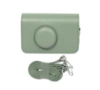 HUANGING Retro Camera Bag Coperture Protettive per H35 501F PU Caso Tracolla Regolabile Colore Solido Carry Case, Verde, as the pic show