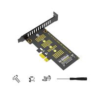 HUANGING Scheda di espansione del computer PCIe 1X a scheda adattatore di conversione disco solido Nvme 16G efficiente