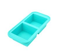 HUANGING Set di 2 stampi in silicone a prova di perdite con coperchio, ideali per feste e cucina, convenienza riciclabile in silicone ghiaccio