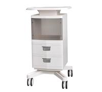 Huangj-0527 Carrello per salone di bellezza Armadietto di servizio mobile con carrello for salone bellezza a 2 cassetti Carrello for estetista