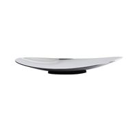 Huangj-0527 Portafrutta da Tavola Moderna fruttiera in metallo specchiato, piatto da portata minimalista con piedistallo, for la decorazione del tavolo pranzo della cucina(Piccolo)