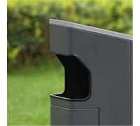 huanglyc-232 Bidone della spazzatura, Cestino for la spazzatura creativo all'aperto, cestino for la spazzatura in metallo for aree pubbliche commerciali stradali, Pattumiere per esterni