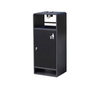 huanglyc-232 Bidone della spazzatura, Cestino for rifiuti minimalista da esterno con posacenere, cestino for rifiuti in metallo for uso commerciale, stradale e pubblico, Pattumiere per esterni