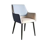 huanglyc-232 Sedia da pranzo nordica in pelle PU Moderna balcone for matrimonio Vanity Sedia da pranzo Cucina Banchetto Mobili for la casa, Sedile comodo(Blue)