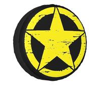 HUANGSHIJUNOUS Copri Ruota di scorta Skull Star Copri Ruota Antipolvere Copri Ruota di scorta Compatibile con SUV, Camper, rimorchi, Auto, 14, 15, 16, 17 Pollici(3,17 inch)