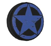 HUANGSHIJUNOUS Copri Ruota di scorta Skull Star Copri Ruota Antipolvere Copri Ruota di scorta Compatibile con SUV, Camper, rimorchi, Auto, 14, 15, 16, 17 Pollici(5,17 inch)