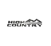 HUANGSHIJUNOUS for High Country Compatibile con Onix Aveo Malibu Captiva Cobalt Camaro Emblema Auto Adesivo Distintivo Decalcomania Bagagliaio Decorazione Esterna(Matte Black)