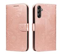 HUANGTAOLI Custodia Cover per Samsung Galaxy M55, Cavalletto e 2 Porta Carte, Protezione a 360 Gradi e Assorbe Gli Urti