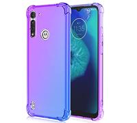 HUANGTAOLI Custodia per Moto G8 Power Lite, Rinforzare la con Angoli Protettiva Silicone Colorato Bumper Cover per Moto G8 Power Lite