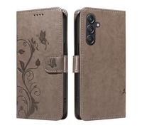 HUANGTAOLI Portafoglio in Pelle Custodia per Samsung Galaxy M55, Cavalletto e 2 Porta Carte, Protezione a 360 Gradi e Assorbe Gli Urti