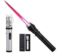 HUANHUZ Accendino Torcia Laser, Accendino Fuoco luminosoAccendino Spada Laser, Ricaricabile, Accendino Fuoco Luminoso, Accendino Torcia Spada Laser, Regalo da Uomo(Black)