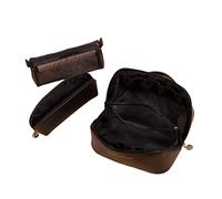 HUANIZI 3pcs Makeup Bag Cosmetic Bag per le donne Borsa da viaggio Sacchetto di immagazzinaggio di grande capacità per l'uso quotidiano Supporto per pennelli da trucco, nero, AS THE PIC SHOW