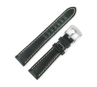 HuanJ Bracciale vintage in vera pelle Bracciale da uomo e donna 18 19 20 21 22 mm Cinturino per orologio fatto a mano con fibbia in acciaio inossidabile, 21MM_M-120 80MM, Pelle, Non pietra preziosa