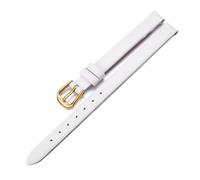 HuanJ Cinturino For Orologio Da Polso In Vera Pelle, Alla Moda Donna, Mini 6 Mm, 8, 10, 12, Colore Rosso E Bianco, Piccolo(White gold buckle,6mm)