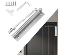 HUANR Molla Chiudiporta, Acciaio Inossidabile Molla per Porta, Regolabile Chiudi Porta Automatico, Chiudiporta con Dispositivo a Molla, Porta 30 kg per Casa, Hotel, Ufficio