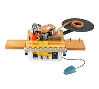 HuanSebesity Bordatrice per Legno per Bordi Curvi E Dritti,Handheld Edge Banding Machine,con Rottura Automatica del Nastro,Applicazione Colla su Entrambi I Lati,Larghezza del Nastro 6-60Mm C
