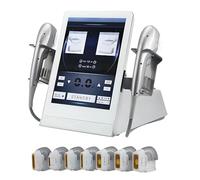HuanSebesity Dispositivo 7d Hifu Professionale per Viso E Corpo, Macchina Hifu Lifting Facciale Focalizzata Ad Alta Intensità con 7 Cartucce,Doppia Frequenza 7mhz/4 MHz,Portatile