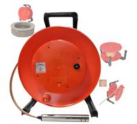 HuanSebesity Metri per Pozzo,Misuratore Livello dell'Acqua,Misuratore profondità delle Falde Acquifere con LED E Allarme Acustico,Bobina Cavo da 10-300 M 100m(328ft)