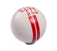 HUANSUN Per Ford Mustang Accessori per auto Pomello del cambio per auto 5R 5 6 velocità Leva del cambio Maniglia adatta(White,6 speed)