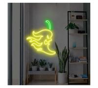 HUANTY con Luce per Decorazione e Atmosfera Insegna al Neon di Peperoncino Luce LED per Camera da Letto Sala Giochi Negozio Ristorante Bar Club Casa Decorazione Murale Personalizzata 40cmx28cm(D)