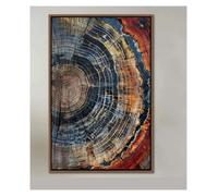 HUANTY Stampe su tela per pareti 1 Pz. Poster Di Arte Astratta Con Anello Di Albero Nordico, Senza Cornice, Immagine Moderna Su Tela Da Parete, Decorazione Fine(F,50x70cm)
