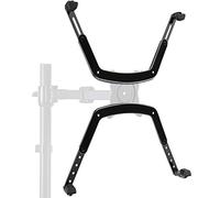 HUANUO Kit di montaggio braccio per display LCD LED OLED da 17" - 27" senza fori VESA - Supporto monitor esistente con piastra VESA da 75 mm