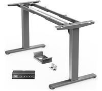 HUANUO Scrivania regolabile in altezza, con motore senza spazzole, portata 100 kg, altezza regolabile per piani da 110 x 200 cm, solo telaio