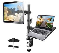 HUANUO Supporto Monitor Braccio con Vassoio per Laptop per Schermi LED LCD da 13
