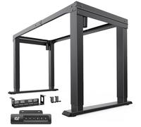 HUANUO Telaio da scrivania regolabile in altezza, a doppio motore, regolabile in altezza, per casa e ufficio, gambe del tavolo regolabili in altezza con acciaio resistente, controller di memoria, solo