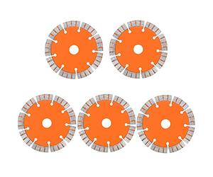 Huanyu 5 pezzi di lama 125mm per Parete Scanalatori Scanalatore Tagliatrice industriale Marmo Granito Scanalatura Mattonelle Taglierina Mattone Scanalatrice