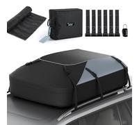 Huanyu Borsa da tetto per auto 20 piedi cubi/550L Box da tetto per auto Tenda da tetto impermeabile per veicoli Tenda da tetto per veicoli con o senza portapacchi per auto Portabagagli da tetto