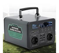 Huanyu Centrale elettrica 500W Generatore esterno 500Wh Banca di potere di campeggio che supporta la ricarica rapida con 8 uscite AC/DC/USB Generatore di energia solare con lampada a LED per campeggio