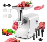 Huanyu Tritacarne Elettrico 2800W Max Multifunzione - Macina Carne e Macchina Per Salsicce Professionale Per Uso Domestico e Commerciale
