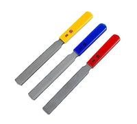 huanzhi 3 PCS Conical Guitar Nut File Nut Slot File Set Electric Nut File Wire Tool Metallo + Plastica