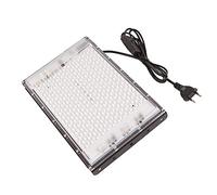 HUAOSN Lampada abbronzante 192 LED 460 Nm, Lampade abbronzanti LED blu da 100 W Luci luminose per viso, pelle del corpo, Lampada solare portatile per uso domestico con angolo regolabile(EU-Alluminio)