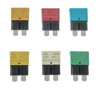 HUAREW 12V Interruttore di Circuito a Ripristino Automatico a Basso Profilo ATO ATC, 5A 10A 15A 20A 25A 30A Fusibile Ripristinabile Mini Lama (Mistura 6pz)