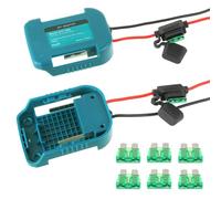 HUAREW 2 Pezzi Adattatore Power Wheel per Batteria al Litio Makita 18V, Convertitore di Potenza per Fai da te Ride On Truck, RC Toys, Robotics e Work Lights