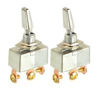 HUAREW 2 Pezzi DC 12V 50A 2 Pin Interruttore a levetta, 3 posizion, interruttore a bilanciere per auto e yacht, adatto per veicoli pesanti