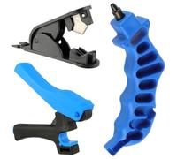 HUAREW 3 pezzi Drip Drip Irrigation Foro per punzonatura Set di strumenti, 2 in 1 Strumento di punzonatura a goccia combinata, taglierina per tubo dell'irrigazione per tubo da giardino 16 20 mm