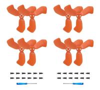 HUAREW 8Pcs Eliche per DJI Neo 2, Elica di Sostituzione del Drone Basso Rumore e Stabile, 24 viti e 2 cacciavite (Arancione)