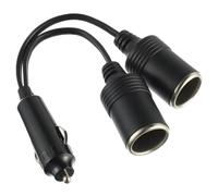 HUAREW Adattatore per accendisigari auto e moto, presa accendisigari a 2 vie, distributore per sigarette e accendisigari da 18 AWG.