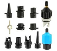 HUAREW Adattatore per Pompa di SUP, Adattatore per Kayak, Convertitore di Valvola d'Aria Multifunzionale Gonfiabile con 8 Ugelli per Tavola da Surf, Paddle, Kayak, Gommoni, Barche da Pesca