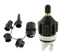 HUAREW Adattatore per Pompa di SUP, Adattatore per Kayak, Convertitore di Valvola d'Aria Multifunzionale Gonfiabile con 4 Ugelli per Tavola da Surf, Paddle, Kayak, Gommoni, Barche da Pesca