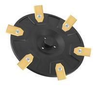 HUAREW Disco lama per tosaerba robotizzato a 6 lame - Disco lama rinforzato in fibra - Piatto per coltelli + 6 lame compatibili con Segway Navimow i105E - i108E - i110n(i Series, lame)
